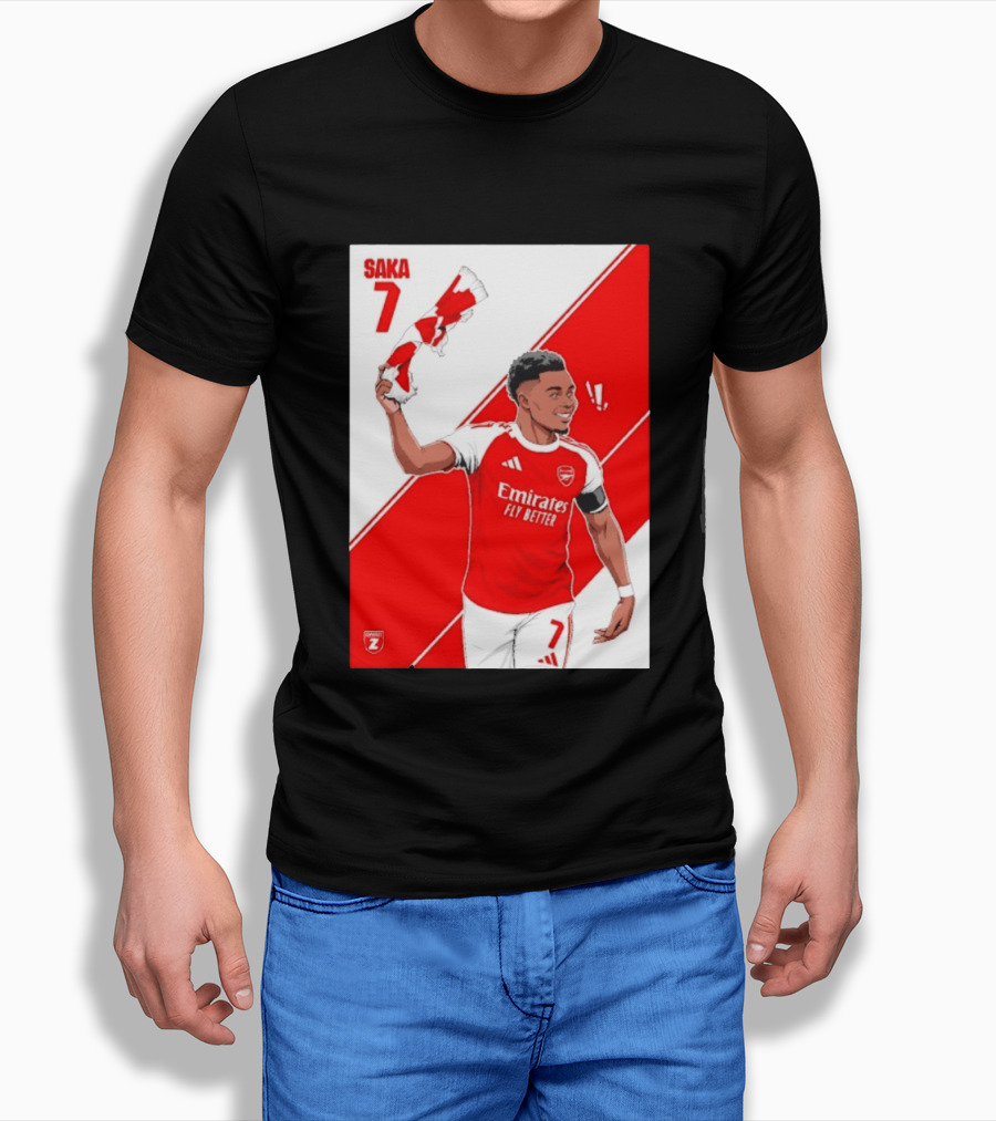 Arsenal F.C. Bukayo Saka 7 Starboy Emirates Fly Better T-Shirt