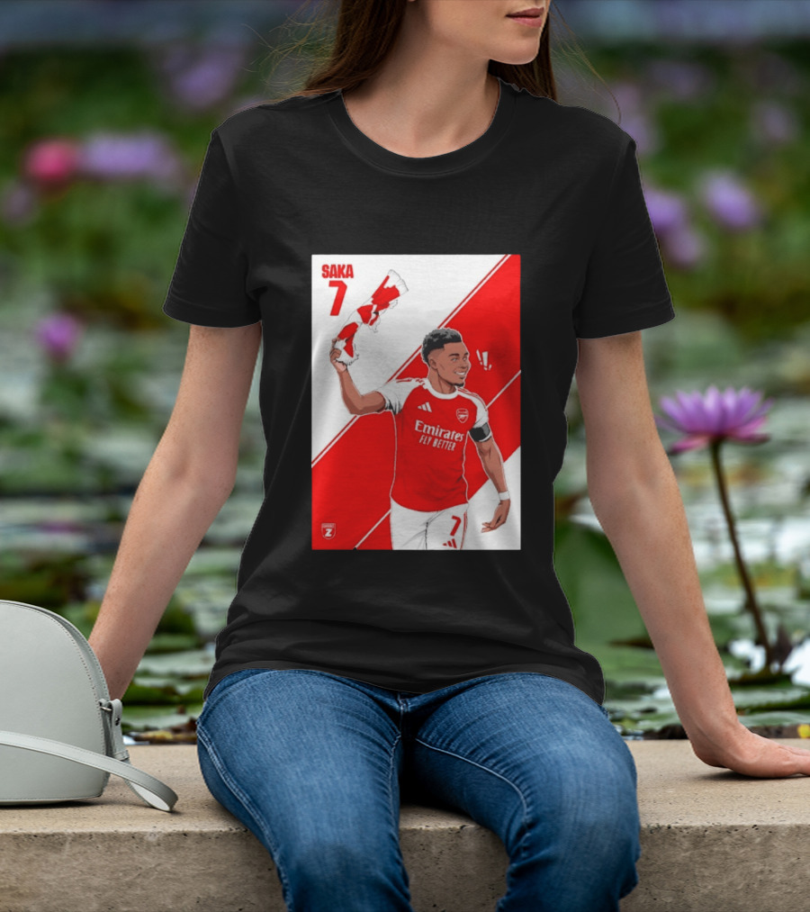 Arsenal F.C. Bukayo Saka 7 Starboy Emirates Fly Better T-Shirt
