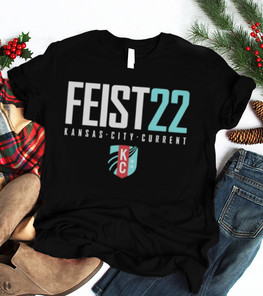 Feist 22 Kansas City Current KC Crest NWSL T-Shirt