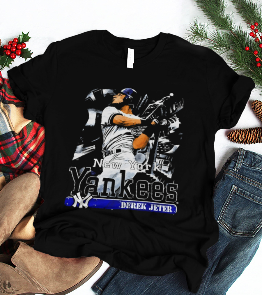 Yankees Derek Jeter Career Highlights New York Baseball Legend T-Shirt
