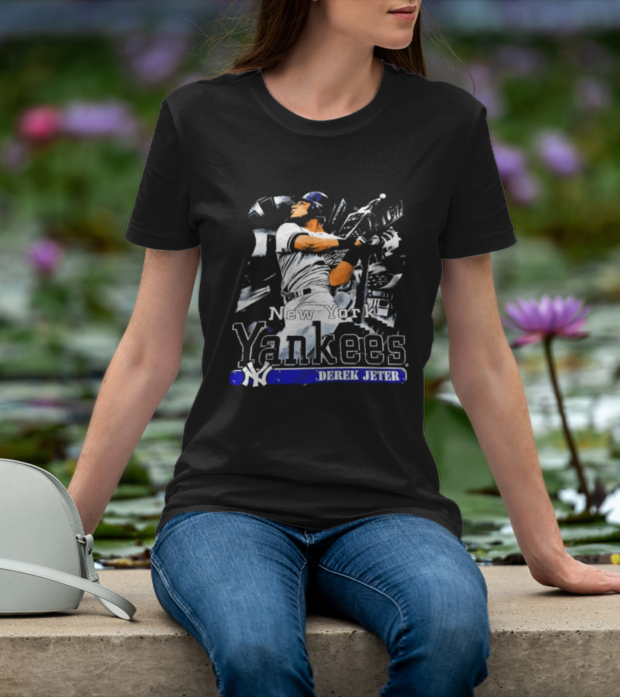 Yankees Derek Jeter Career Highlights New York Baseball Legend T-Shirt