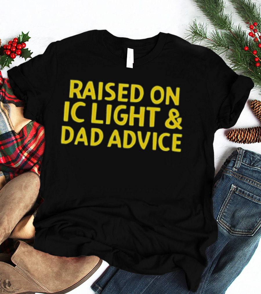 Raised On IC Light & Dad Advice Vintage Yellow Nostalgia T-Shirt