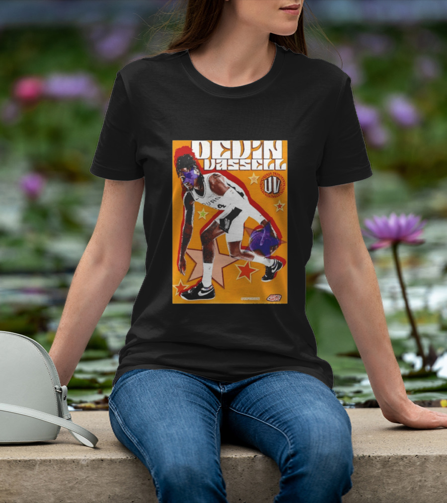 Devin Vassell San Antonio Spurs Basketball Star Orange T-Shirt
