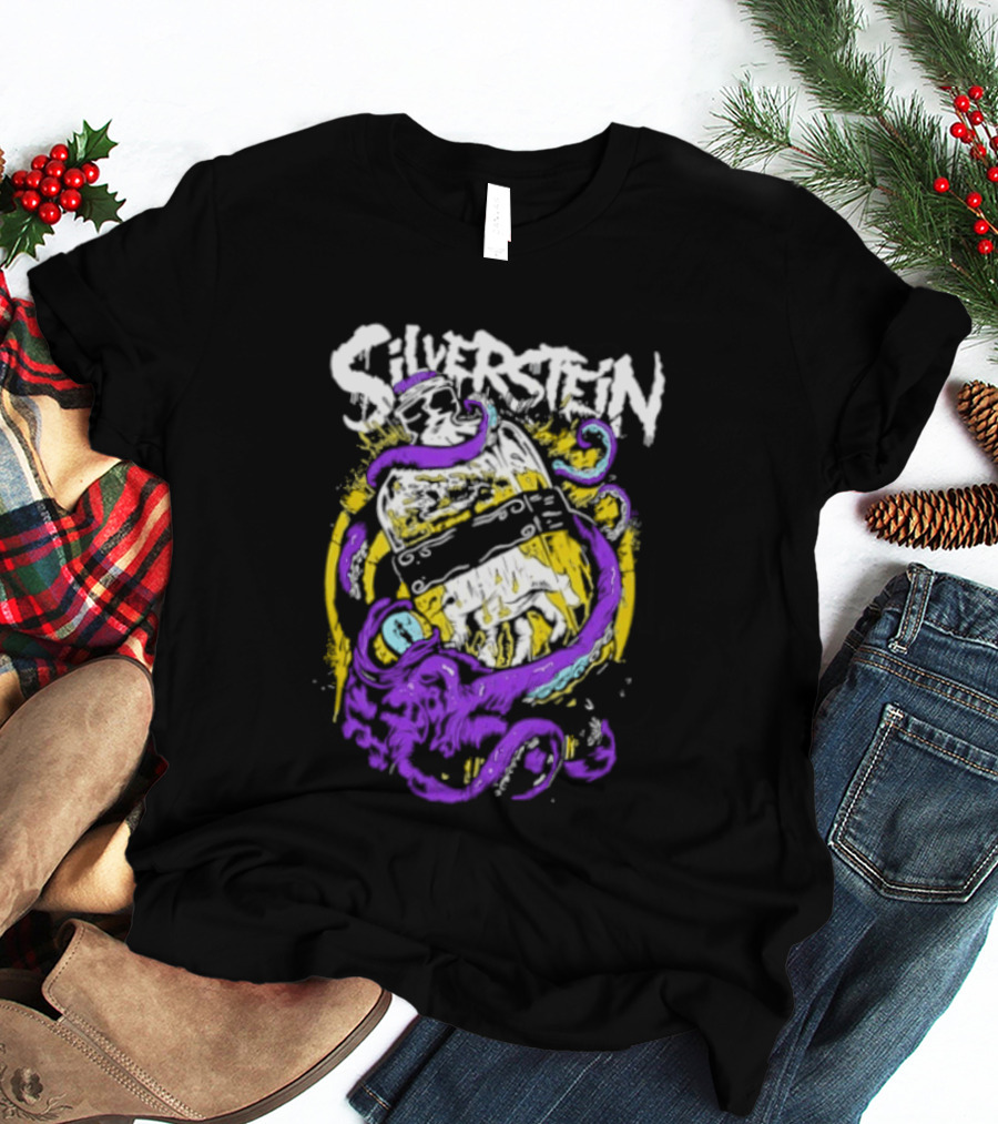 Silverstein Ghost Killer Entertainment Band Merch Tentacle T-Shirt