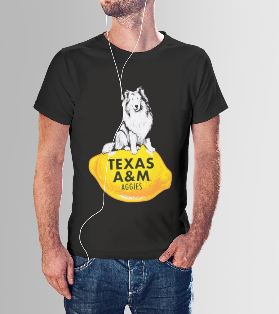 Texas A And M Aggies Husky Lemon T-Shirt