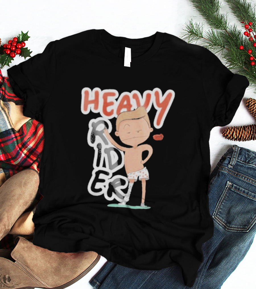Srinivas Ganesh Heavy Rider Cartoon Character Comical Pose T-Shirt