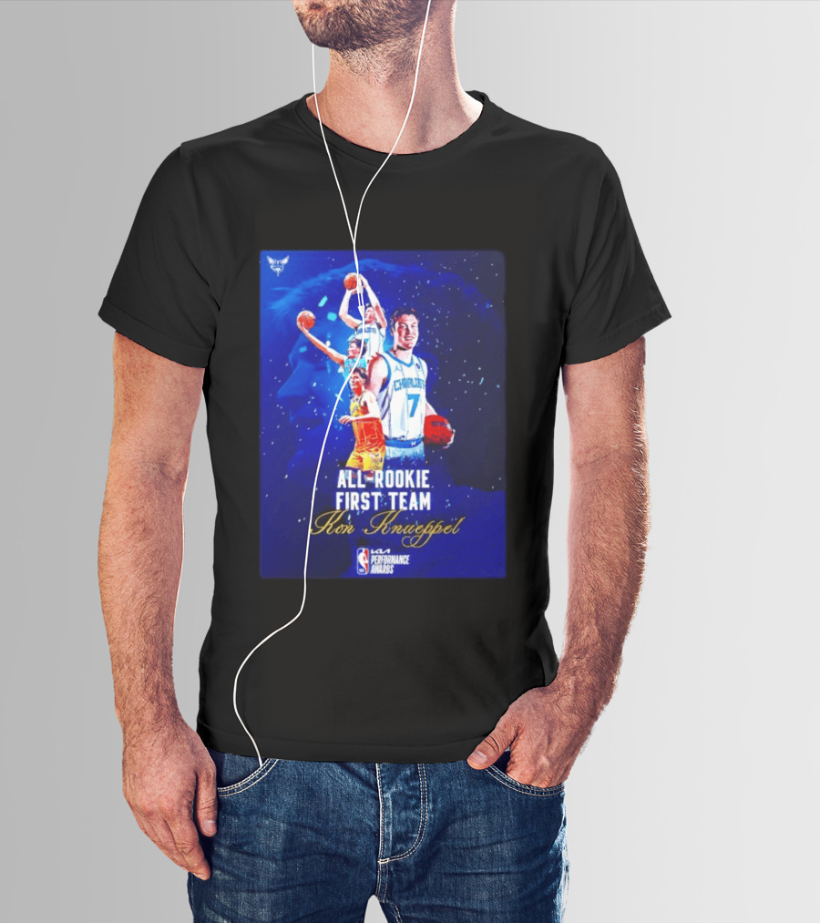Kon Knueppel Charlotte Hornets All Rookie First Team NBA Performance Awards T-Shirt