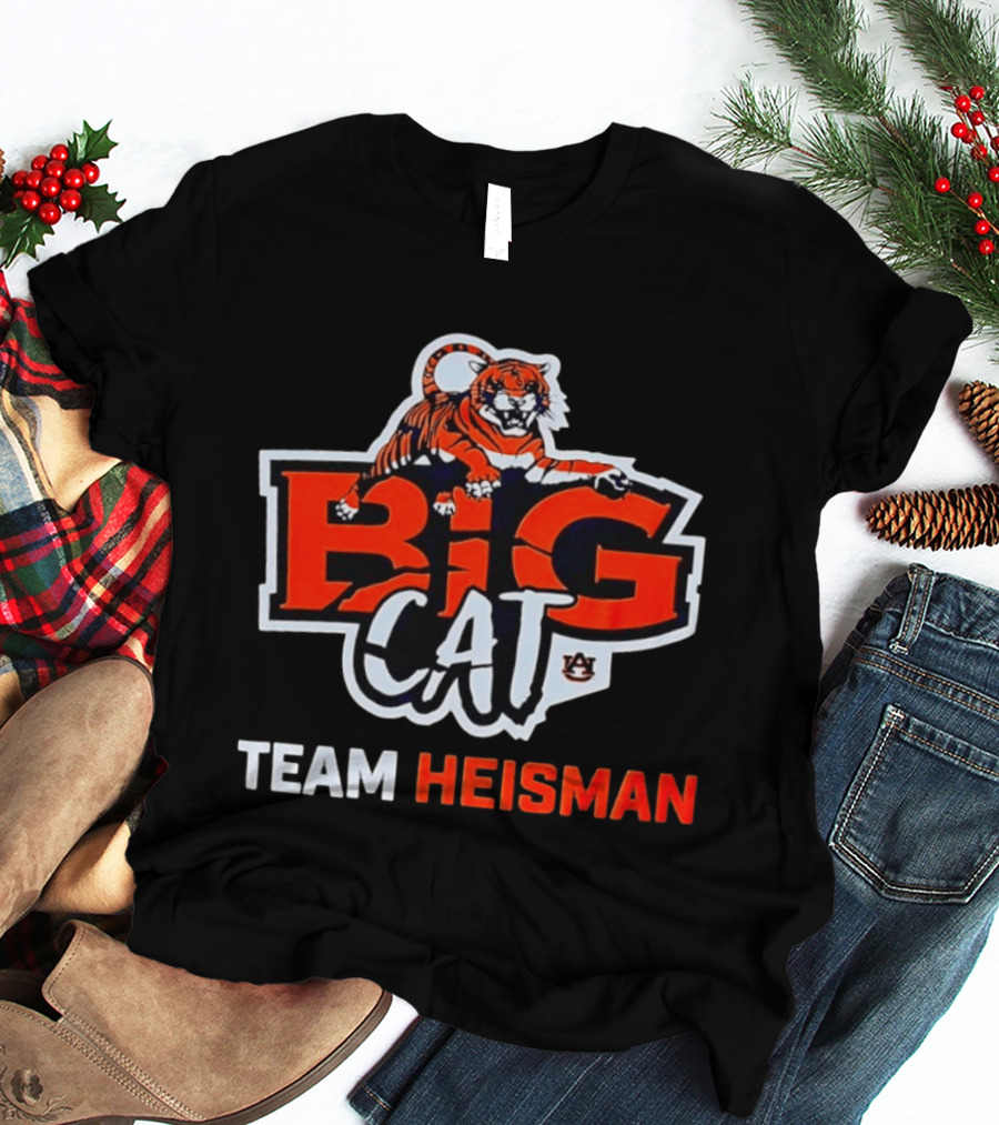 Auburn Big Cat Tiger Team Heisman T-Shirt