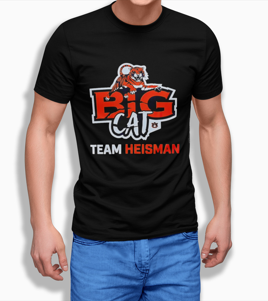 Auburn Big Cat Tiger Team Heisman T-Shirt