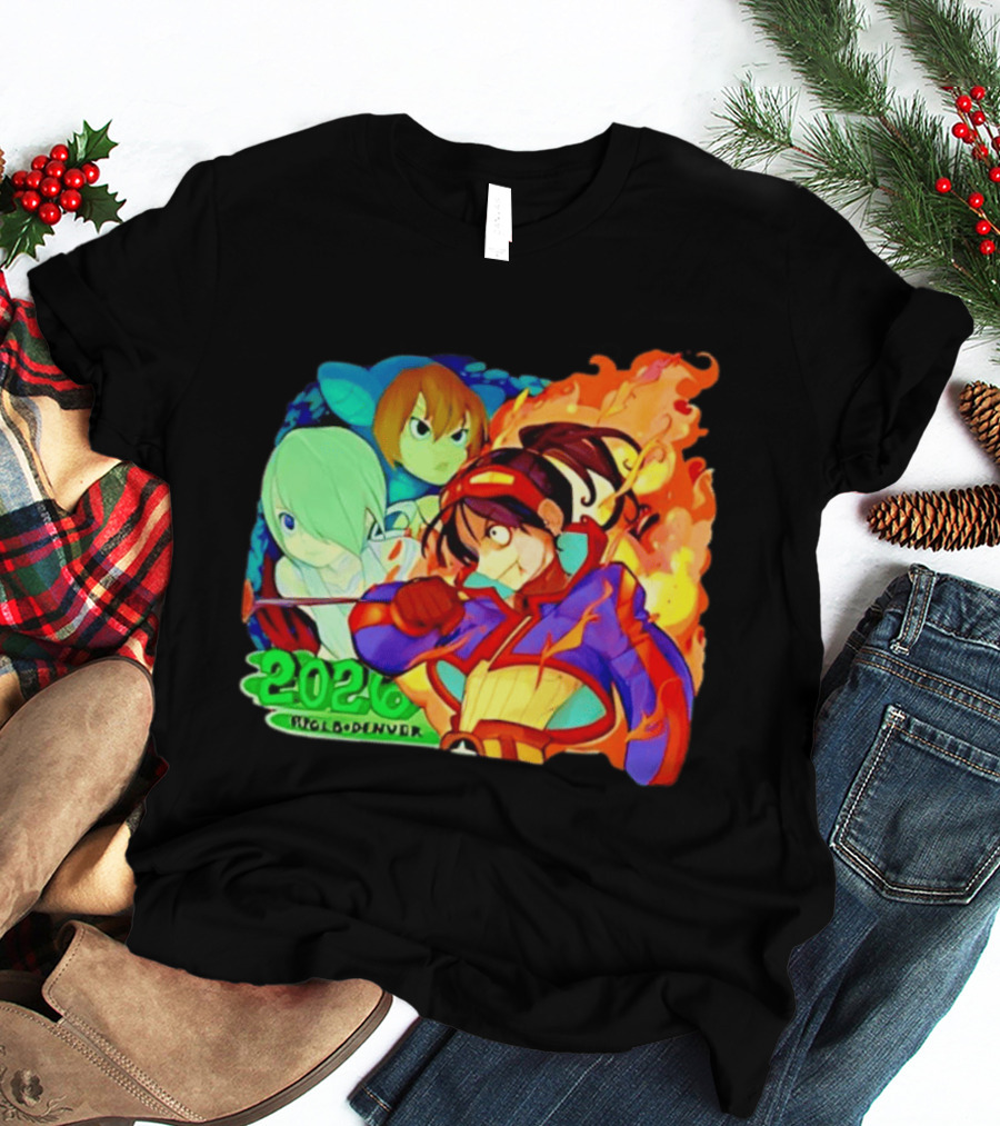 Snake Dragon 2020 Anime Group Denver Flaming Warrior T-Shirt