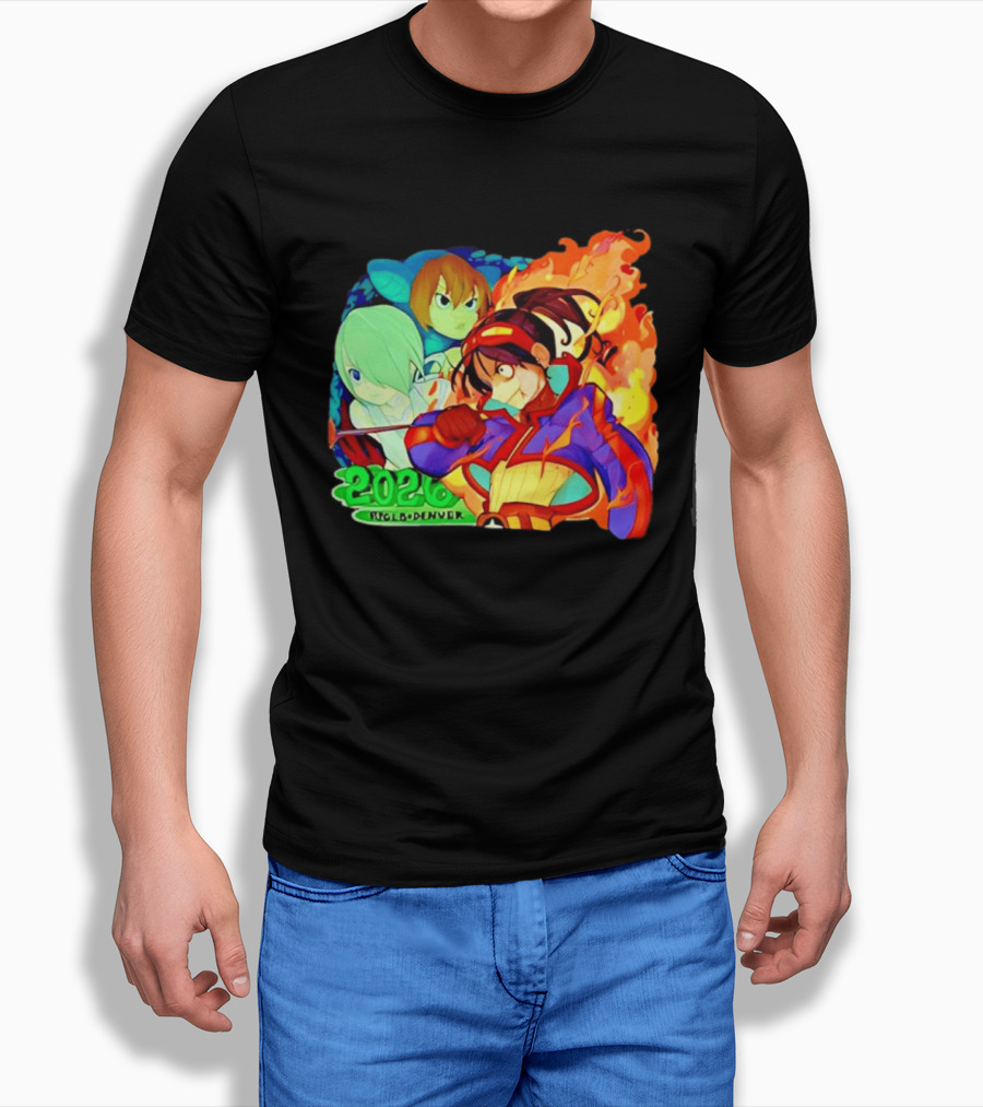 Snake Dragon 2020 Anime Group Denver Flaming Warrior T-Shirt