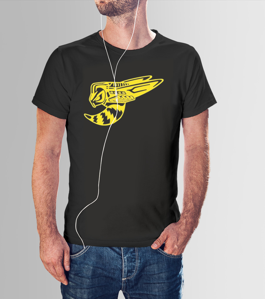 Supercharged Hornet Racing Style Yellow Black Hornet T-Shirt