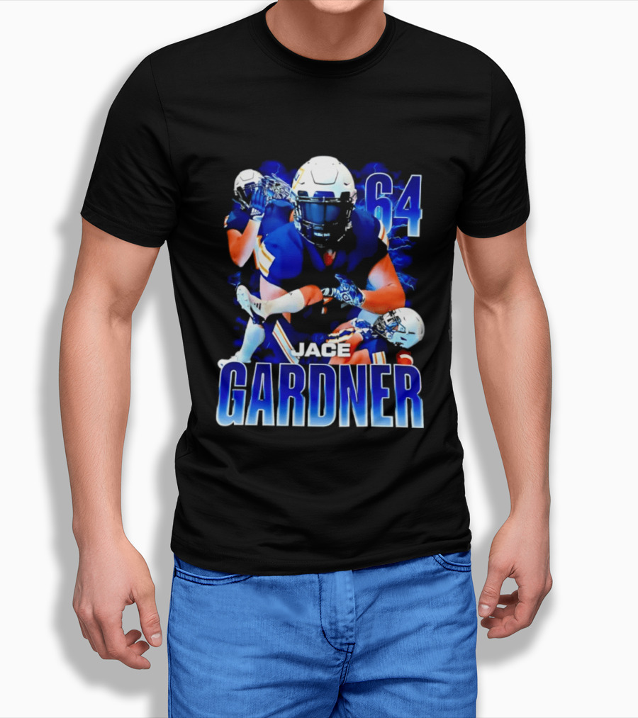 Jace Gardner 64 Football Lightning Sports T-Shirt