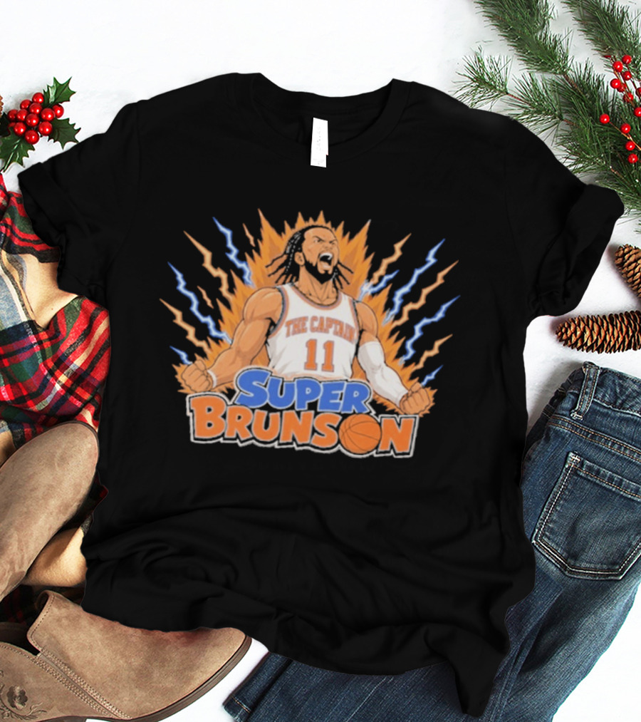 The Captain Super Brunson New York Knicks Jalen Brunson 11 T-Shirt