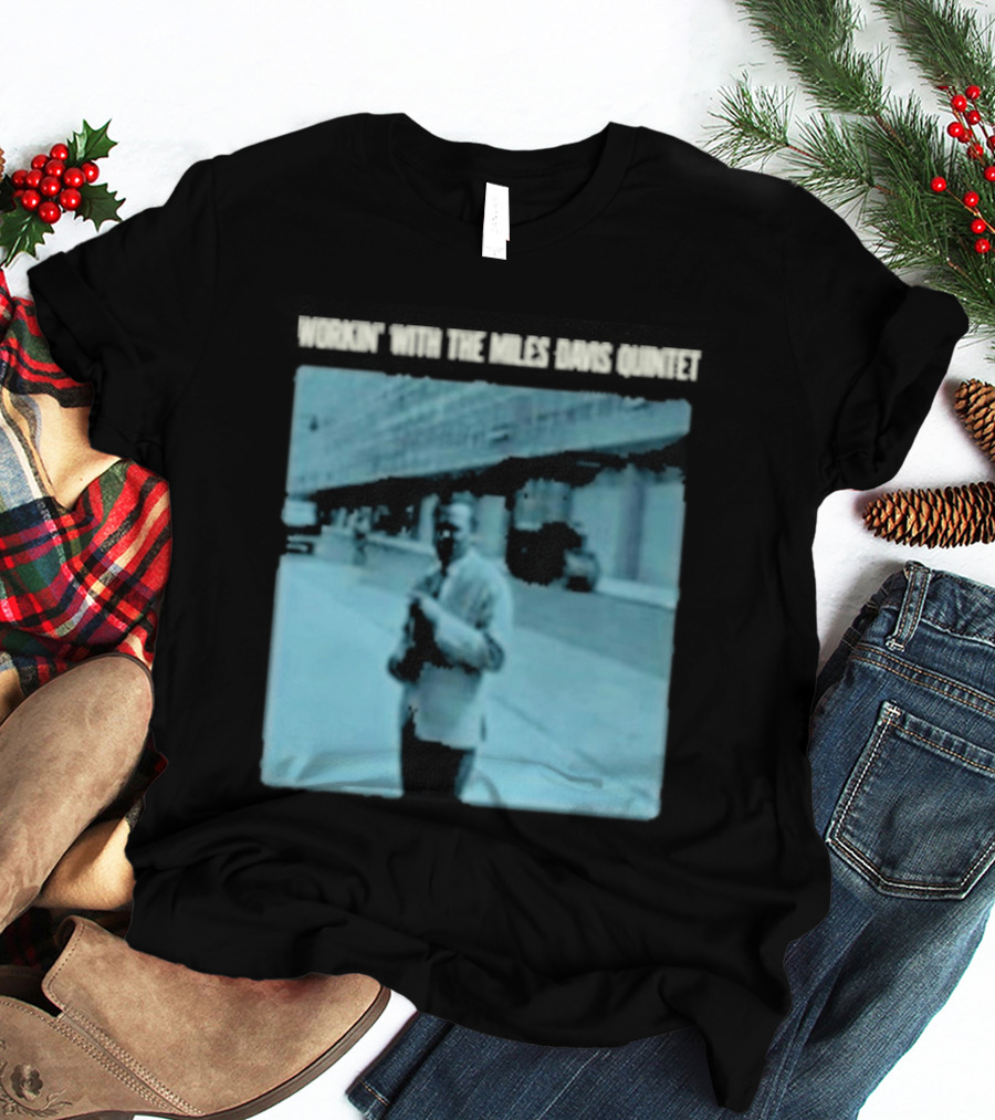 Workin' Miles Davis Quintet Blue Album Cover Streetscape T-Shirt