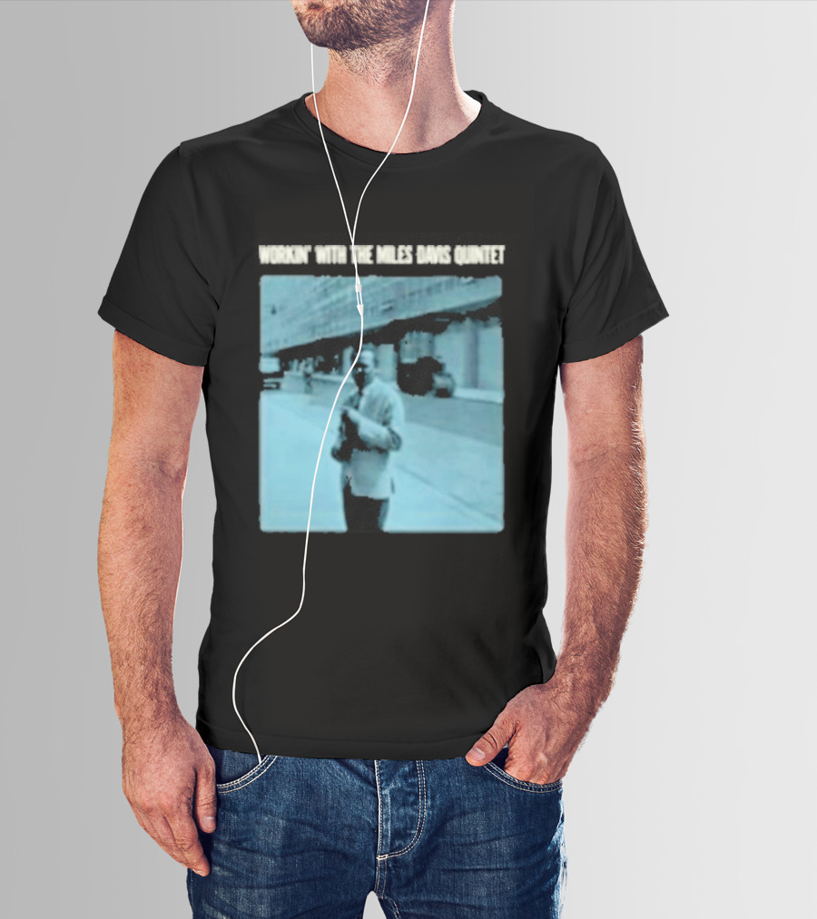 Workin' Miles Davis Quintet Blue Album Cover Streetscape T-Shirt