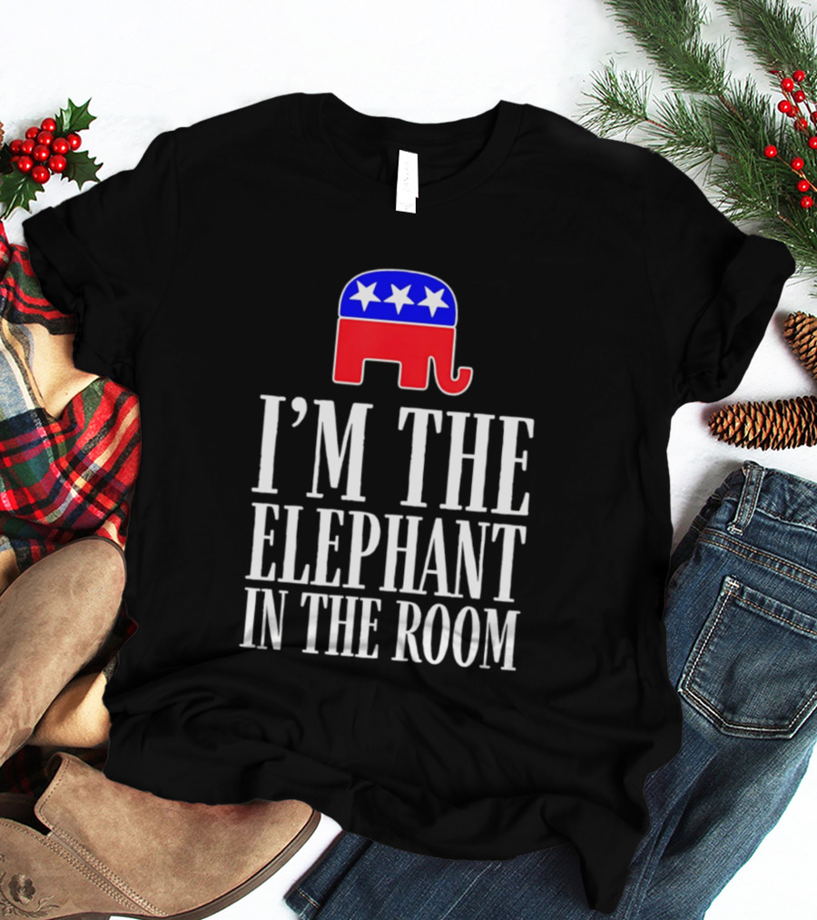 I'm The Elephant In The Room Republican Party Symbol Stars T-Shirt