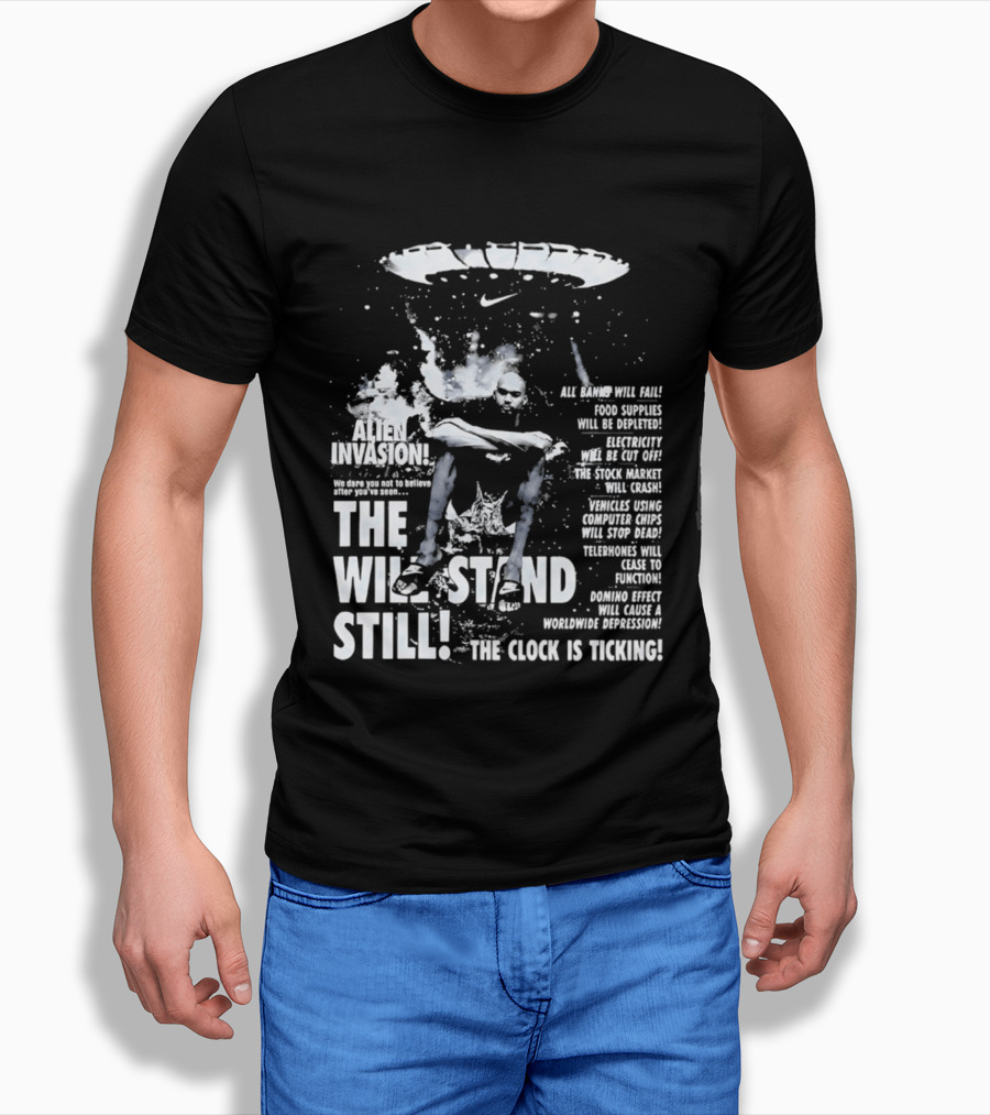 Victor Wembanyama San Antonio Spurs Alien Invasion The Will Stand Still The Is Ticking T-Shirt