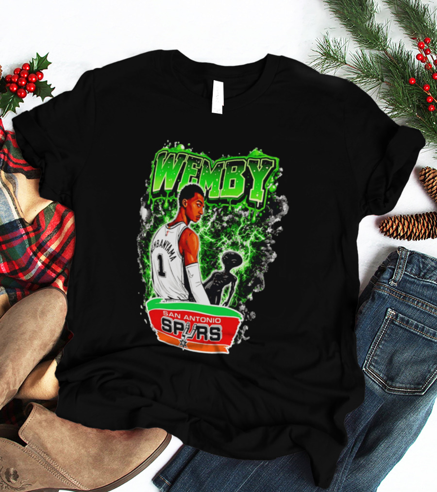 Wemby Victor Wembanyama San Antonio Spurs Alien T-Shirt