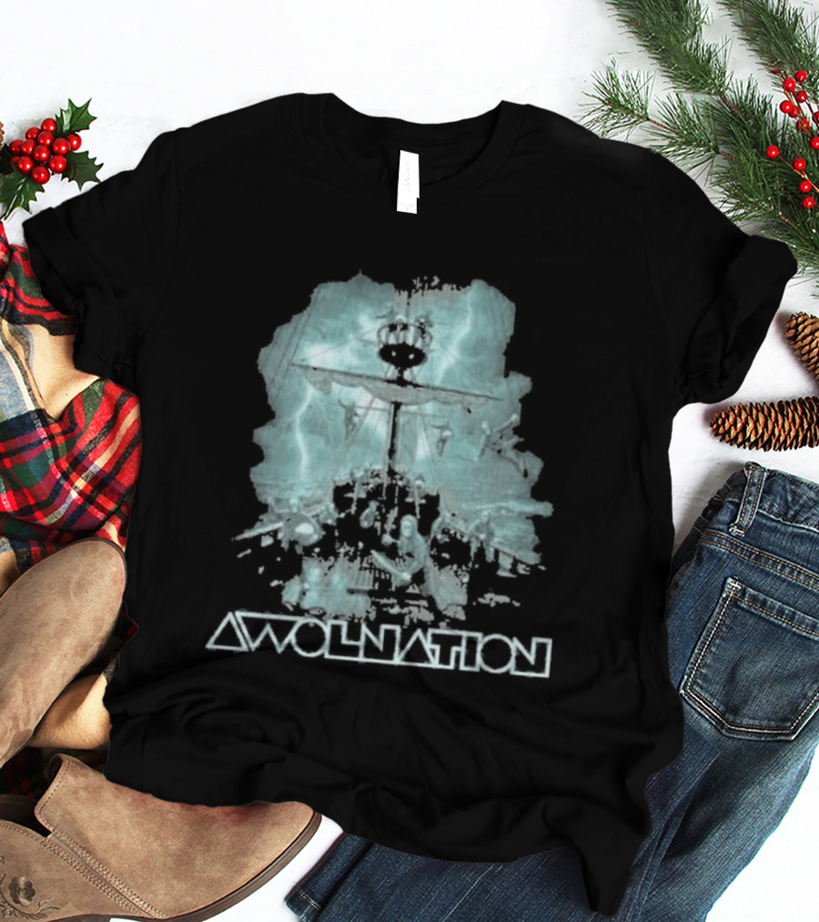 Awolnation Shiprocked Ocean Adventure Skull T-Shirt