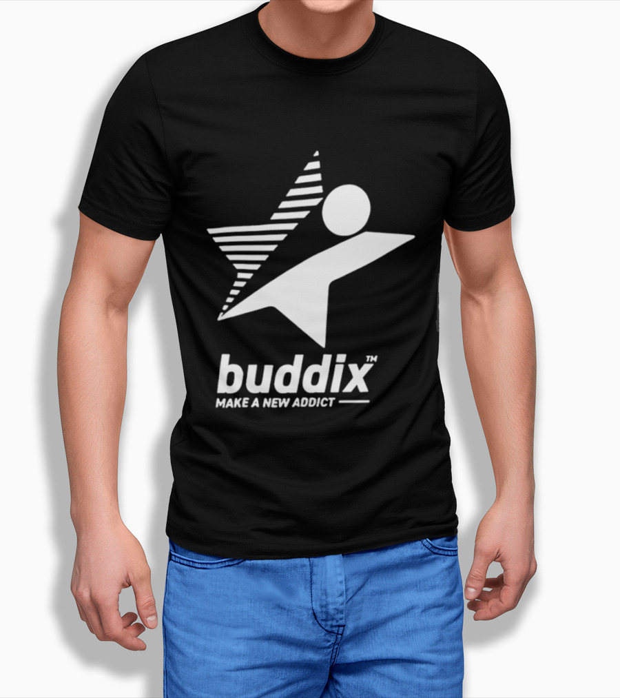 Buddix Make A New Addict Star And Sphere T-Shirt