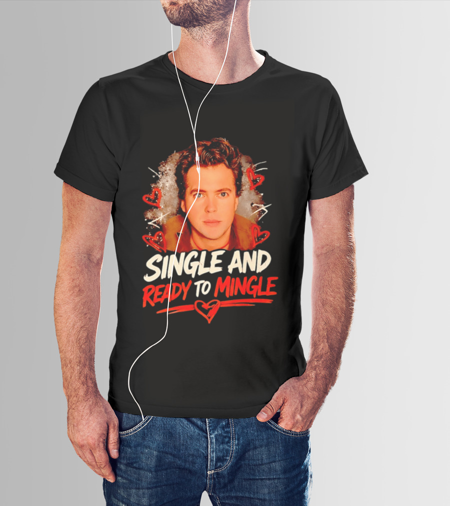 Donovan Patton Single And Ready To Mingle Romantic Heart T-Shirt
