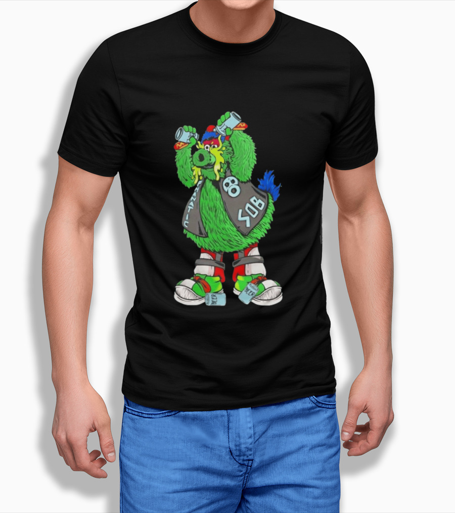 Stone Cold Phanatic Philadelphia Phillies SOB Fanatic Beer Drinking 3:16 T-Shirt
