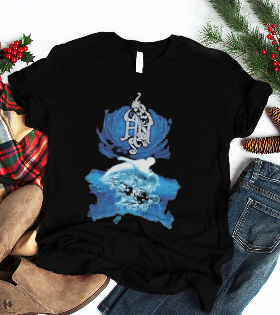 The Hu Hun Album HN Iconic Blue Artistic Wave T-Shirt
