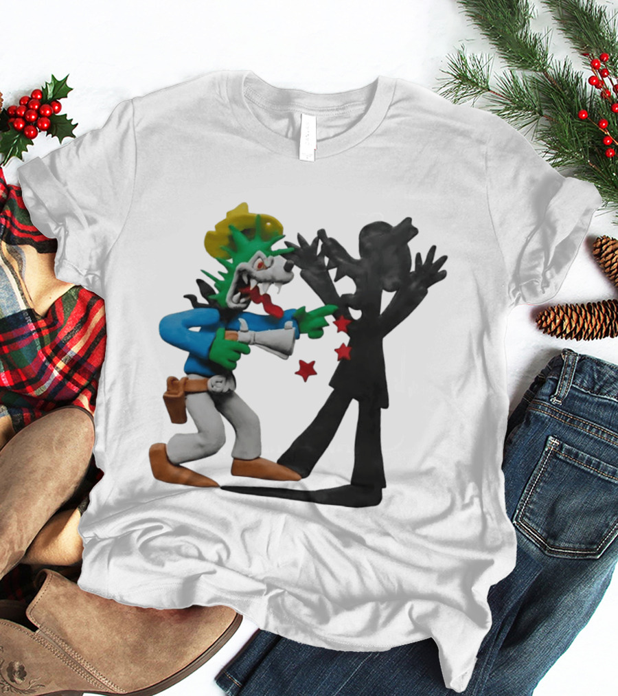 Wild Grrl MTV Celebrity Deathmatch Cartoon Style Claymation Scene T-Shirt