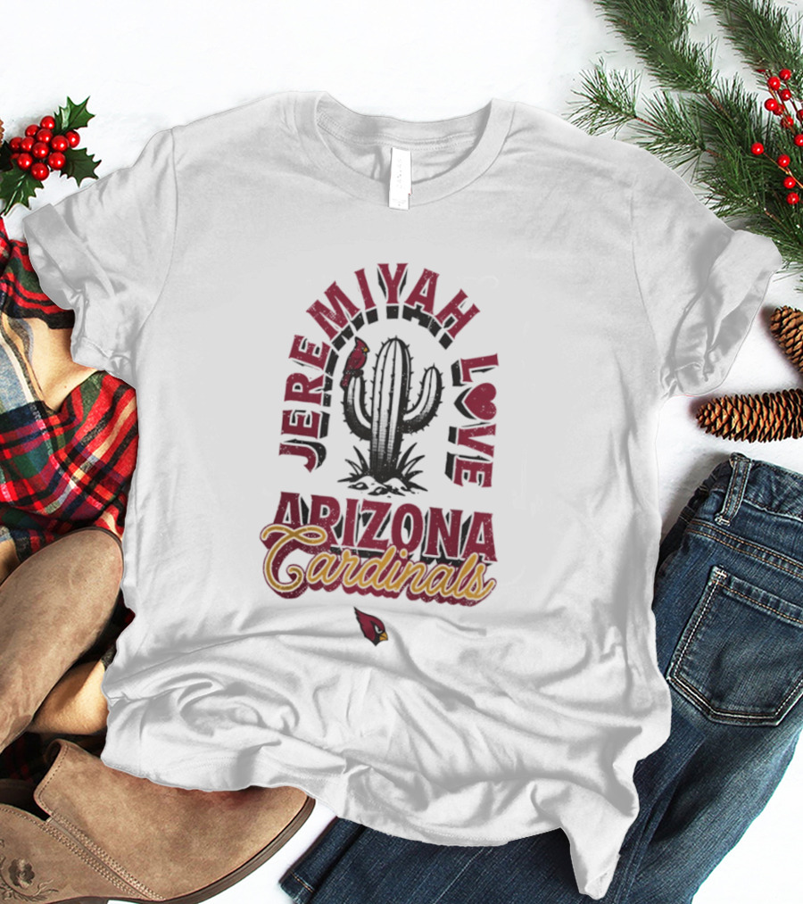 Jeremiah Love Arizona Cardinals Cactus NFL T-Shirt