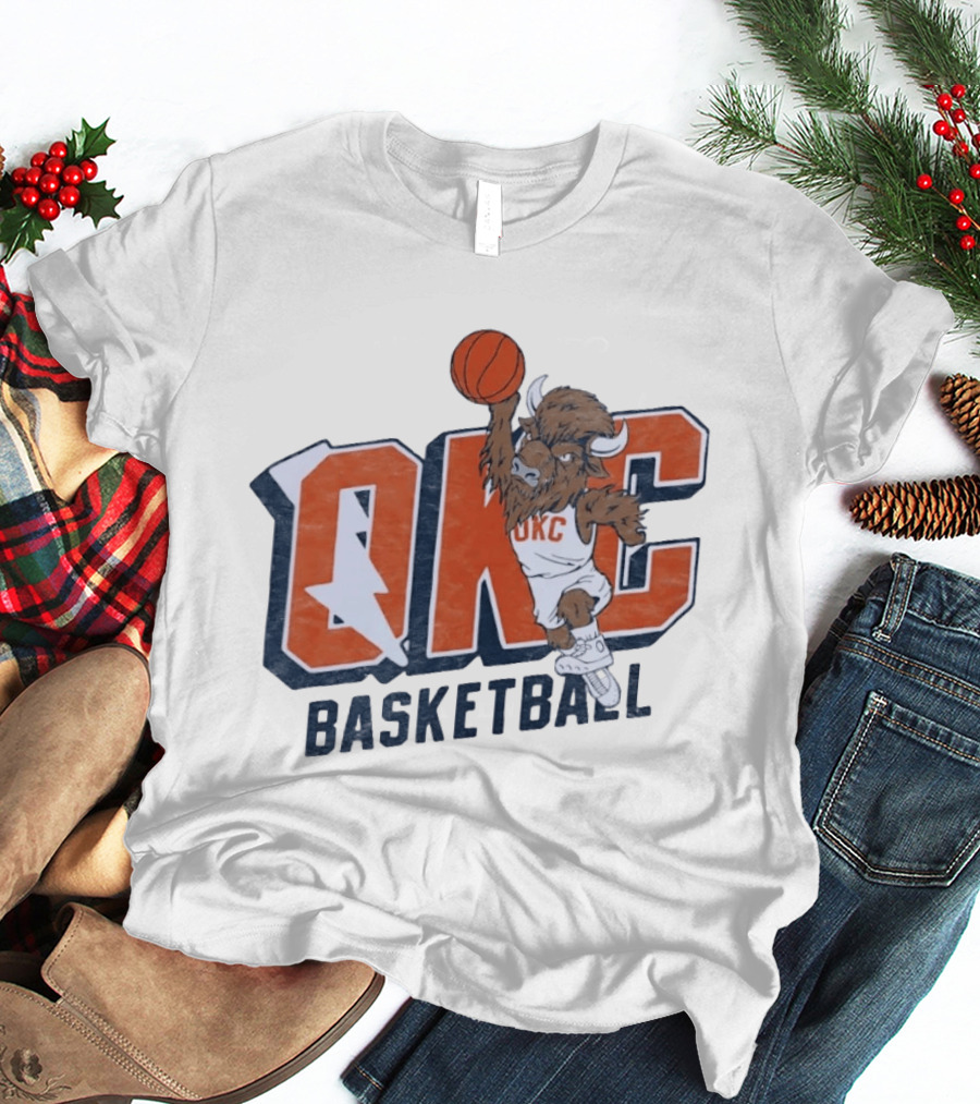 OKC Basketball Rumble Oklahoma City Thunder NBA T-Shirt