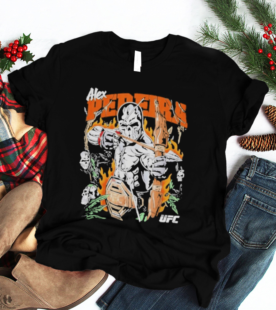 Alex Pereira Poatan UFC Warrior Lotas Brand Archery Flames T-Shirt