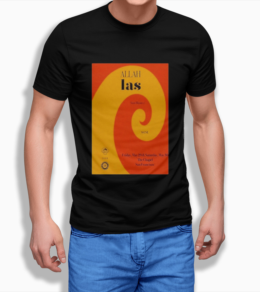 Allah Las Sam Blasucci The Chapel San Francisco May 29 30 2026 Tour West T-Shirt