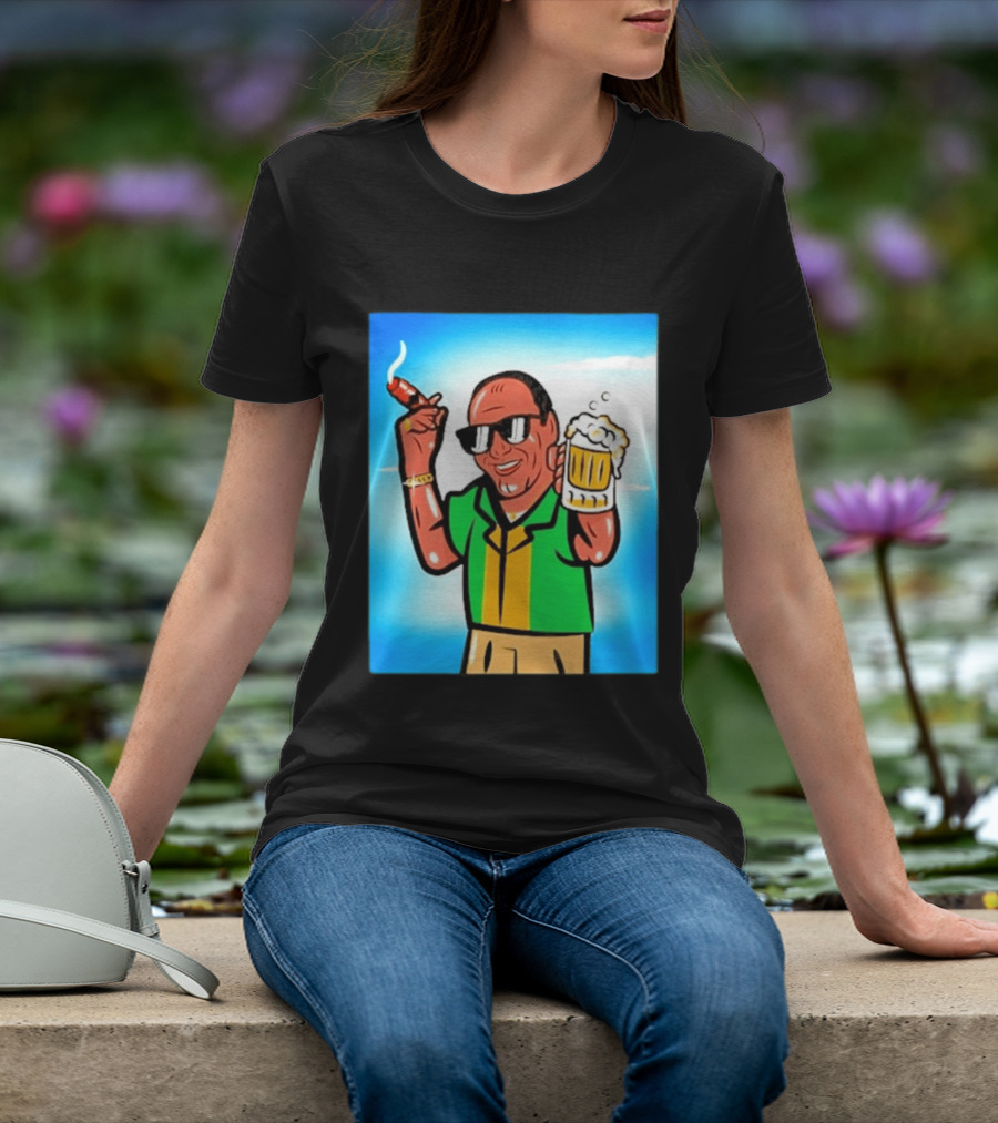 Boss Beer And Cigars Summer Vibes Retro Style Celebration T-Shirt