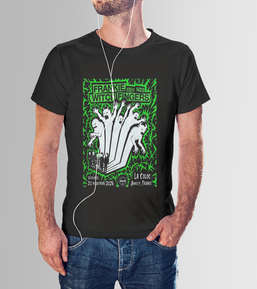 Frankie And The Witch Fingers 2026 La Coloc Annecy France Concert T-Shirt