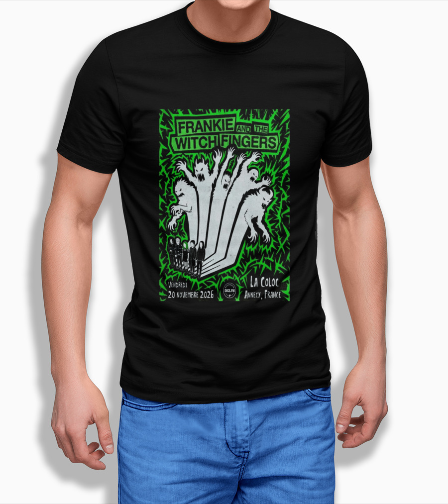 Frankie And The Witch Fingers 2026 La Coloc Annecy France Concert T-Shirt