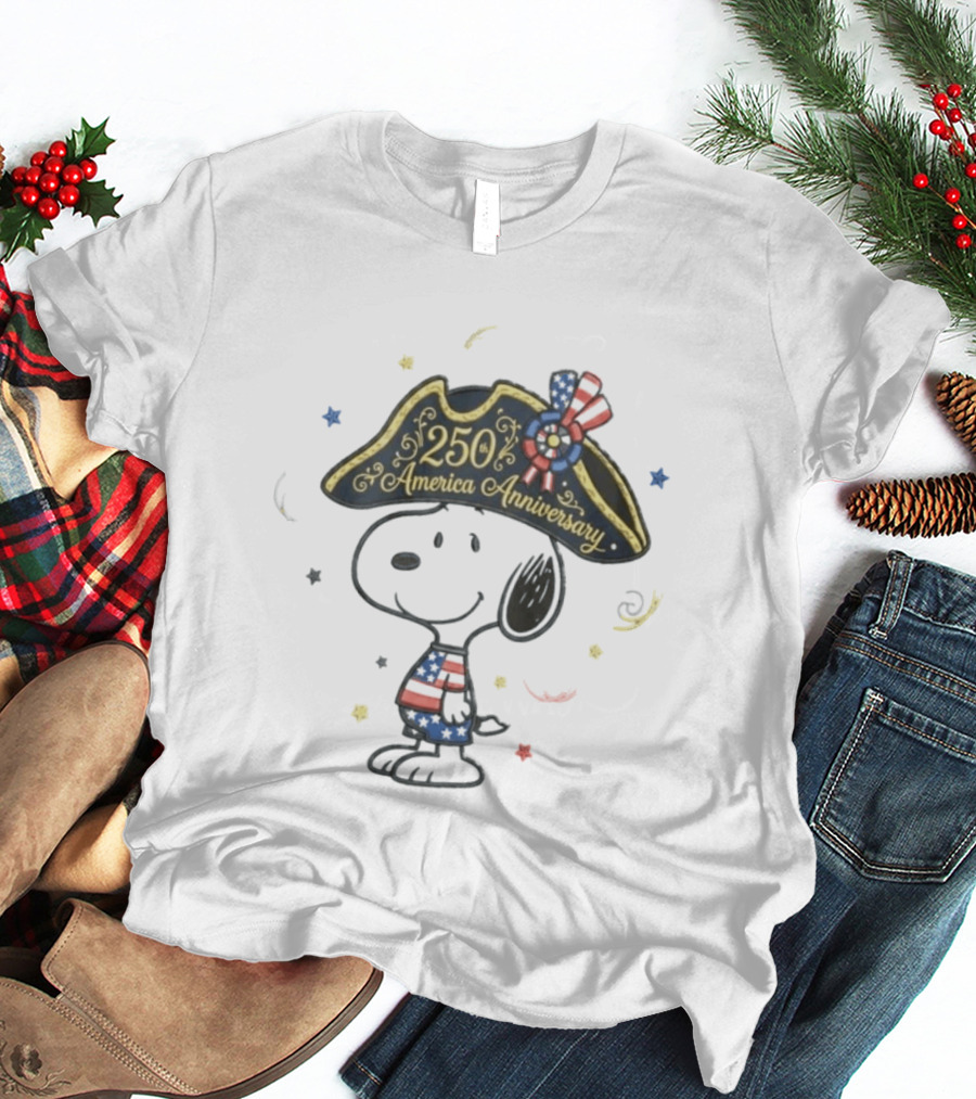 Snoopy 250 America Anniversary Independence Day T-Shirt