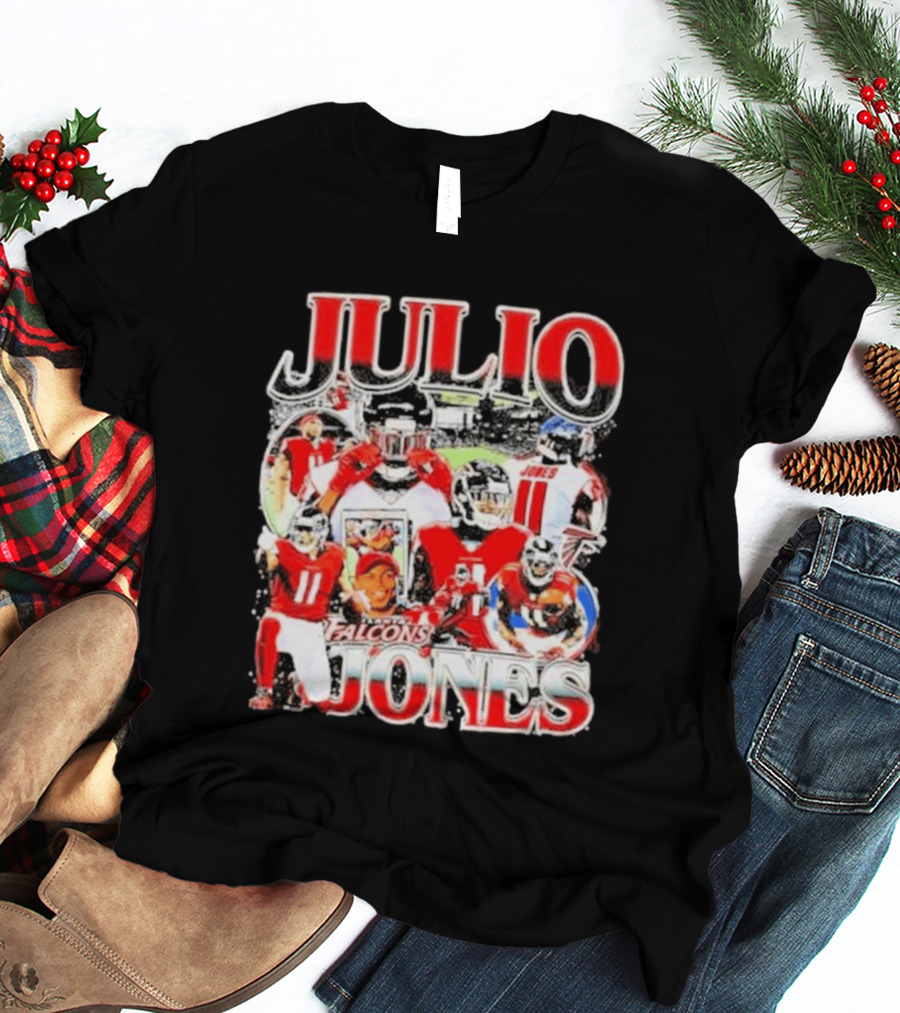 Julio Jones Iconic Atlanta Falcons Football Moments T-Shirt
