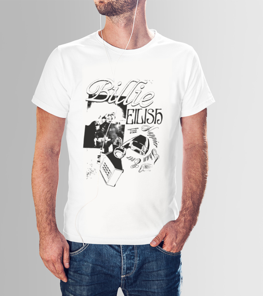 Billie Eilish Happier Than Ever Album T-Shirt