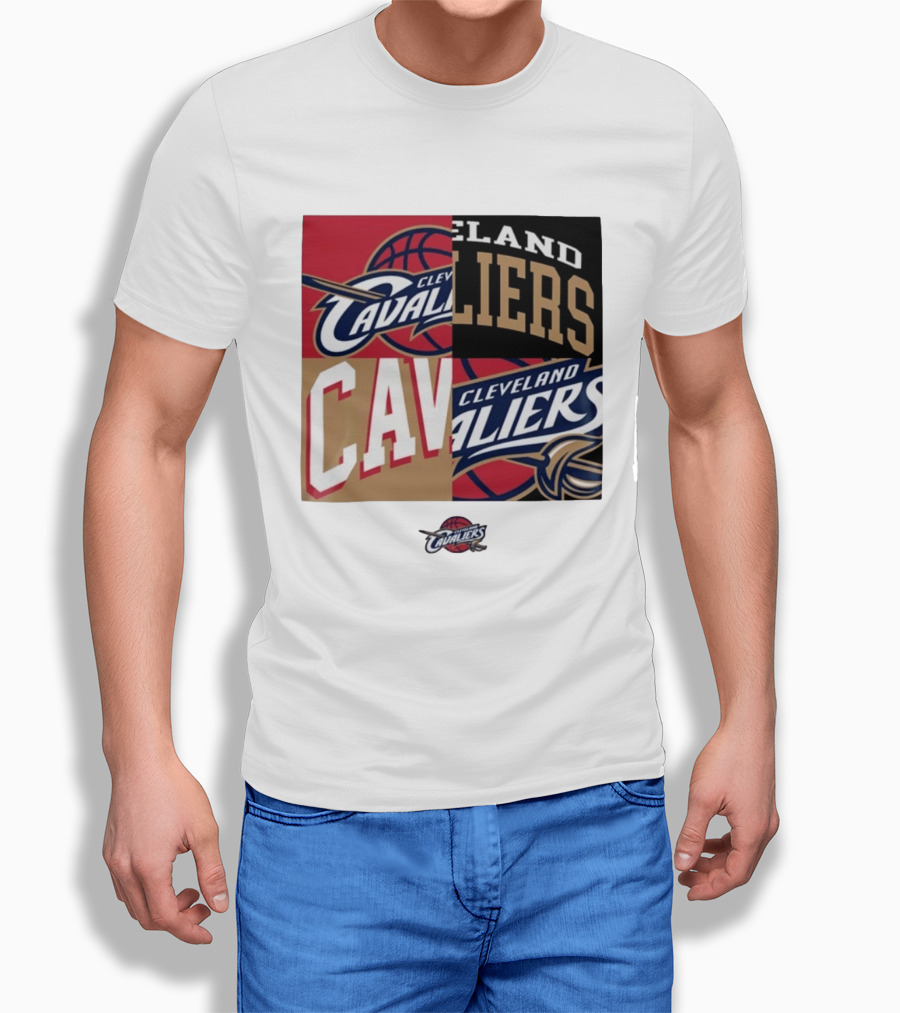 Cleveland Cavaliers Block New Era Iconic Logo Collage T-Shirt