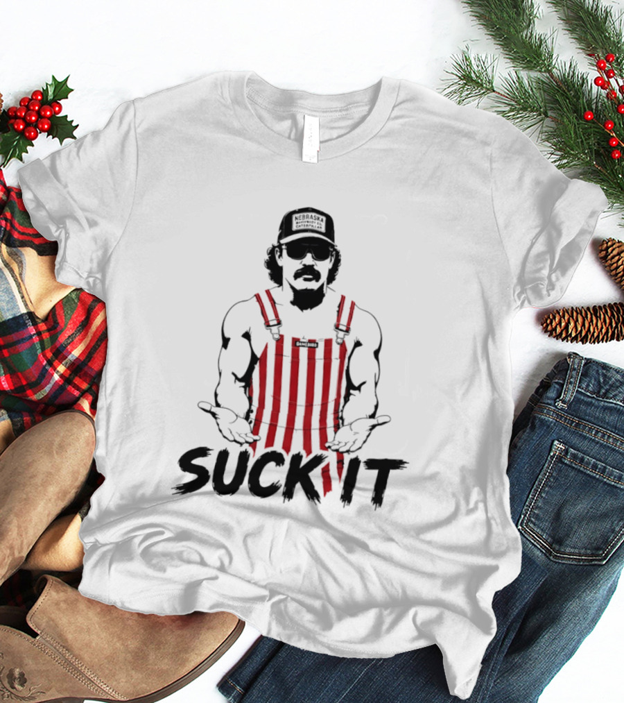 Dr Disrespect Nebraska Machinery Co Suck It Caterpillar Gamebirds T-Shirt