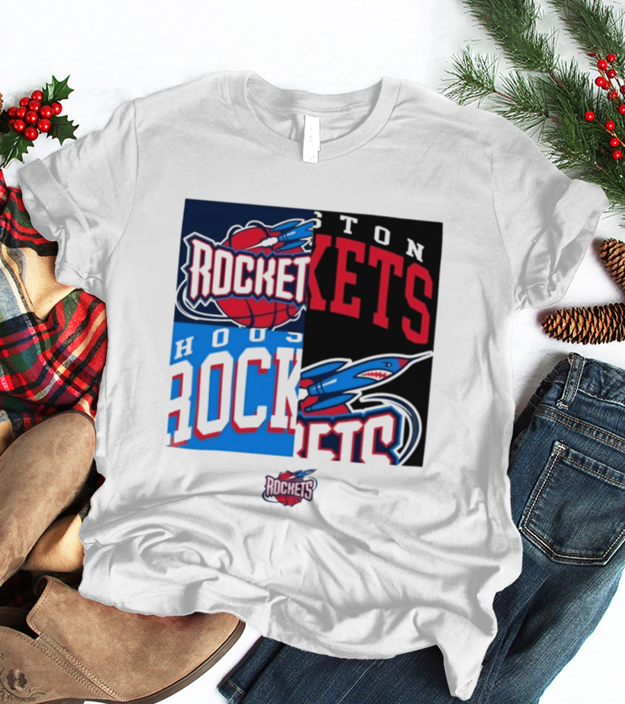 Houston Rockets New Era Block Basketball Team T-Shirt