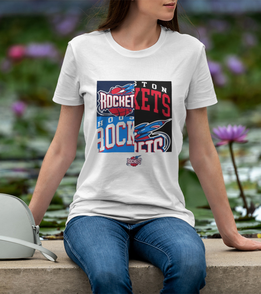 Houston Rockets New Era Block Basketball Team T-Shirt