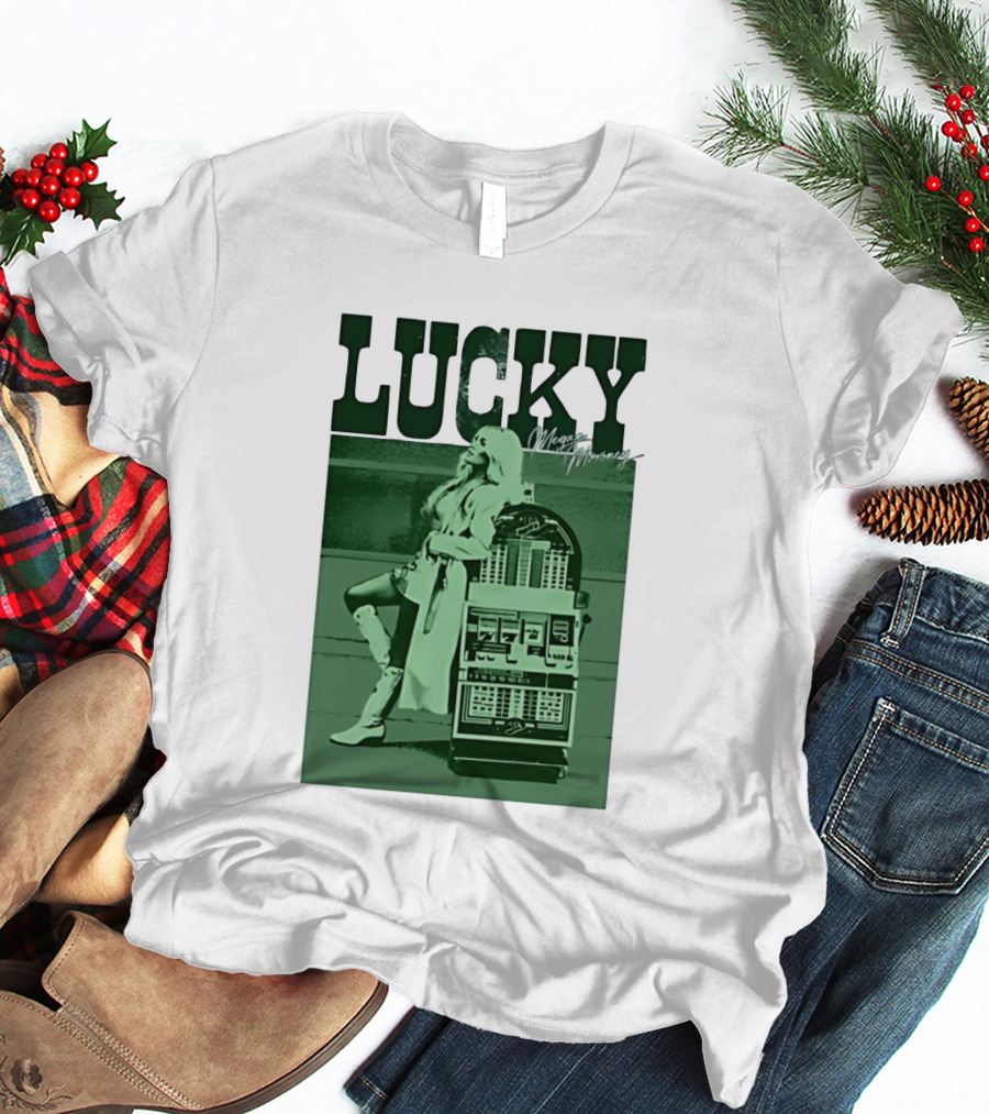 Megan Moroney LUCKY Retro Slot Machine T-Shirt