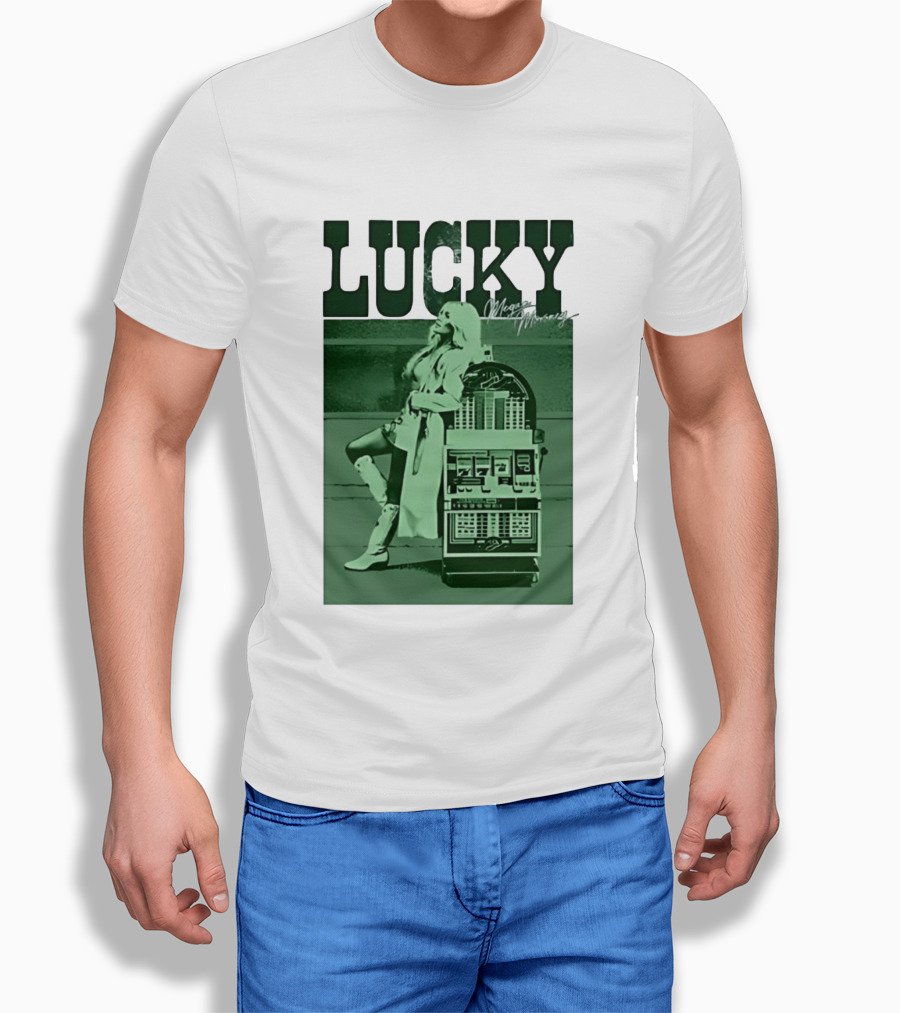 Megan Moroney LUCKY Retro Slot Machine T-Shirt
