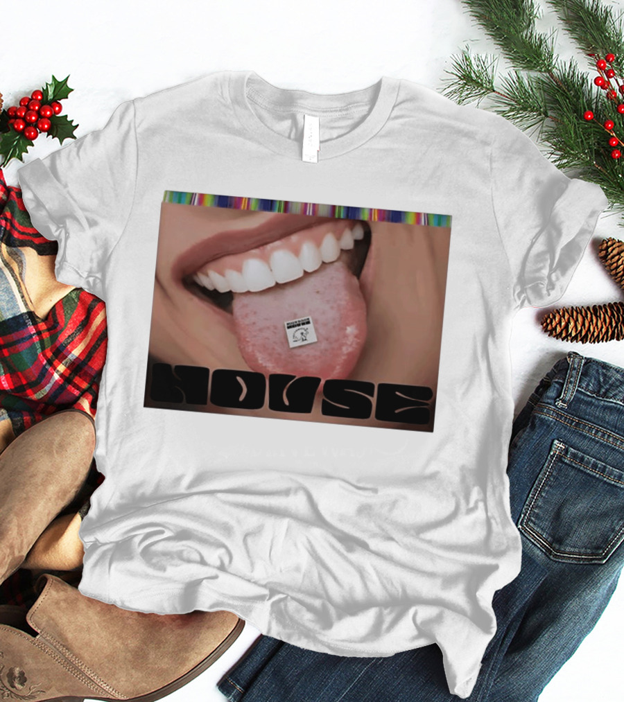 Mushroom Houses World Class Psychedelics House Rave LSD Acid House T-Shirt