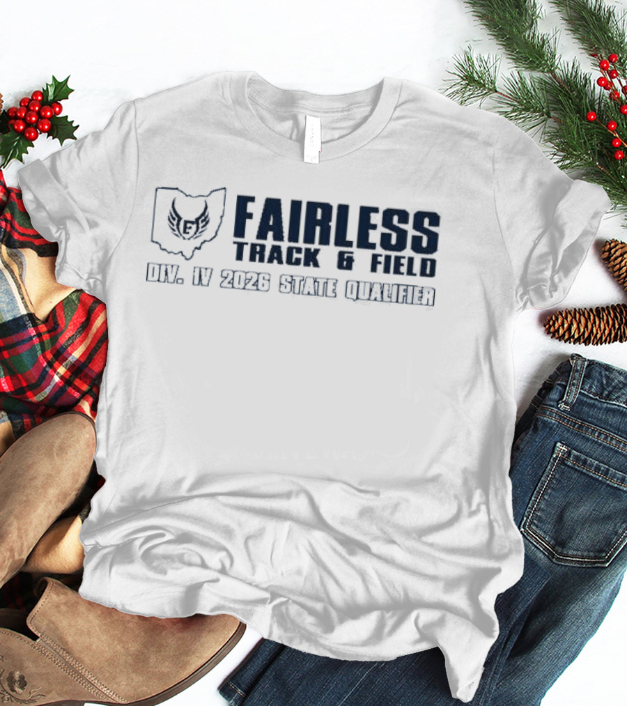 Fairless Track And Field Div IV 2026 State Qualifier Ohio Map Owl T-Shirt