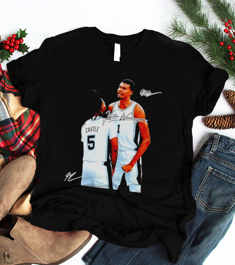 Victor Wembanyama Stephon Castle San Antonio Spurs NBA Basketball 1 5 T-Shirt