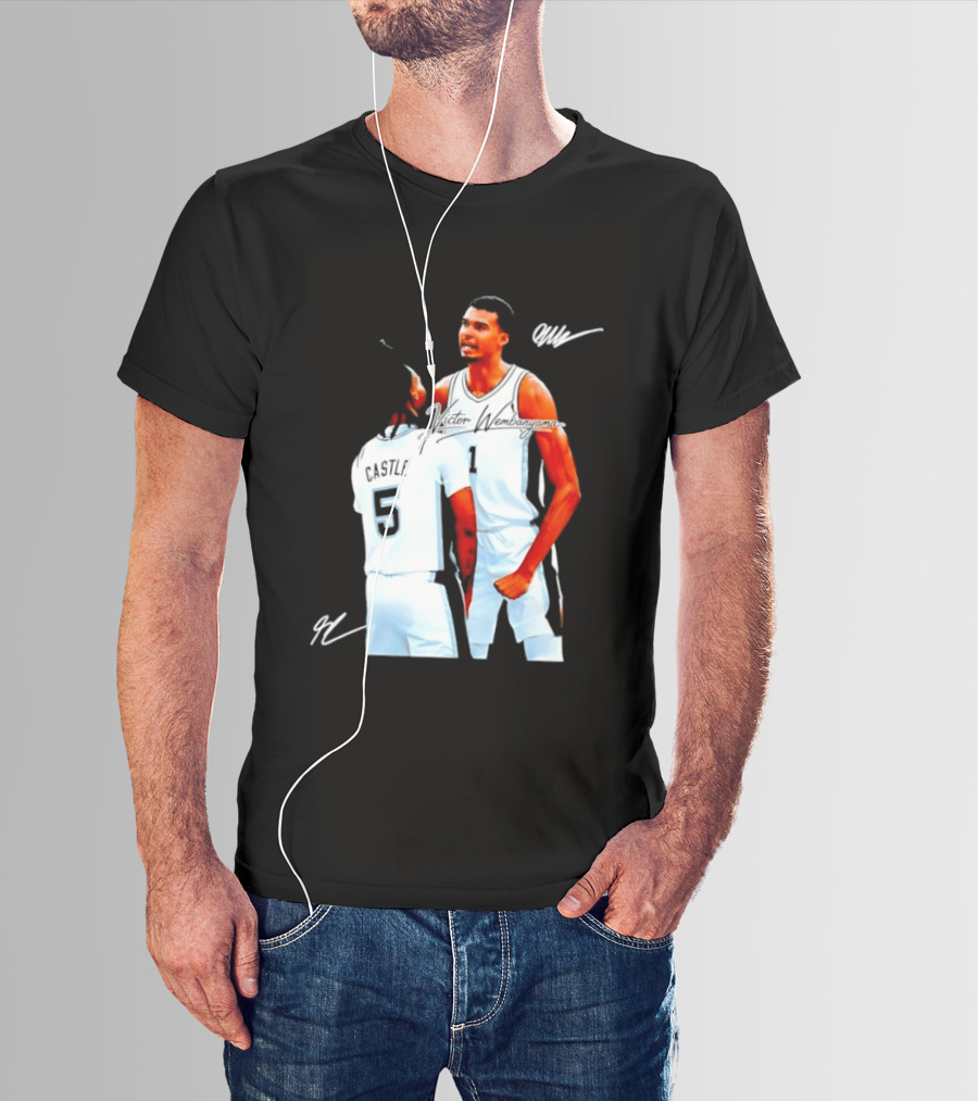 Victor Wembanyama Stephon Castle San Antonio Spurs NBA Basketball 1 5 T-Shirt