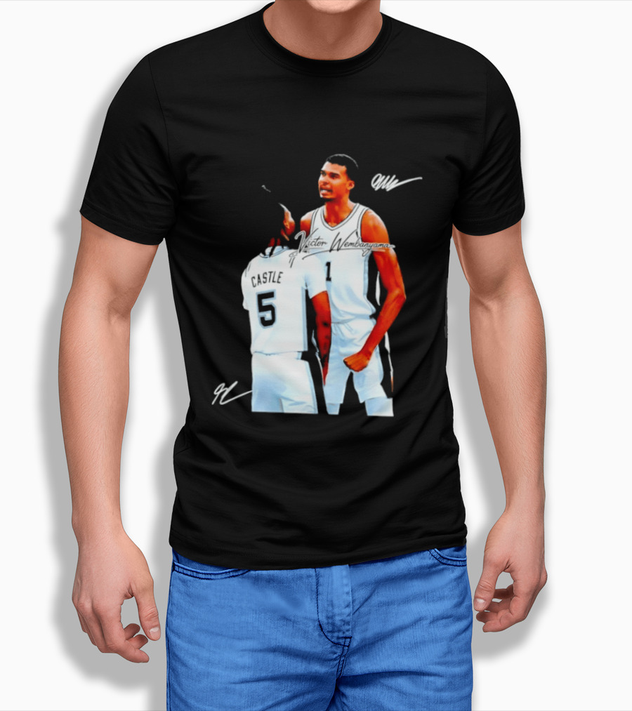 Victor Wembanyama Stephon Castle San Antonio Spurs NBA Basketball 1 5 T-Shirt